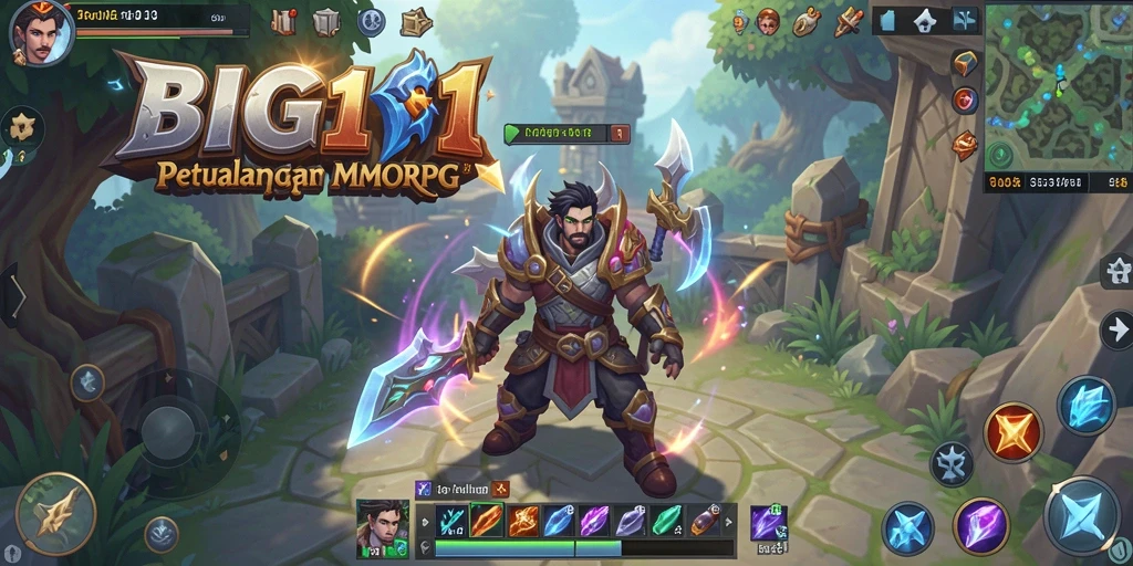 Tampilan gameplay epik di BIG11 dengan aksi seru di dunia MMORPG.