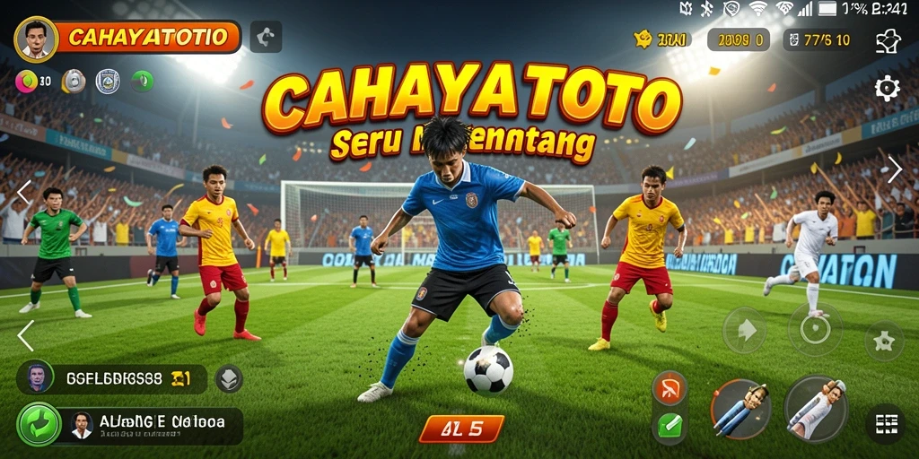 Tampilan gameplay seru CAHAYATOTO dengan aksi olahraga menarik.