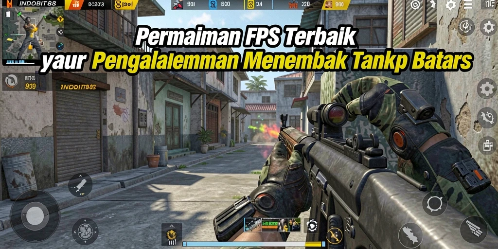 Tangkapan layar gameplay <strong>INDOBIT88</strong> dengan aksi menembak yang mendebarkan.