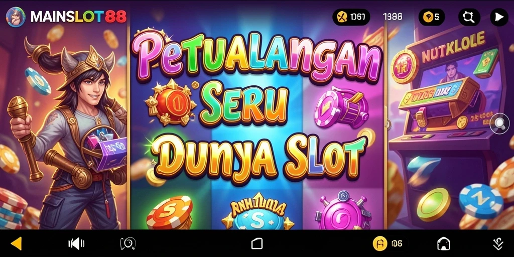 Tampilan gameplay seru di MAINSLOT88 dengan berbagai tema slot.