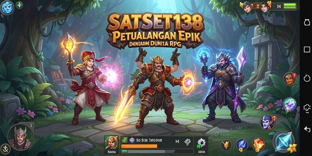 Tangkapan layar SATSET138 menampilkan karakter dalam pertempuran epik.